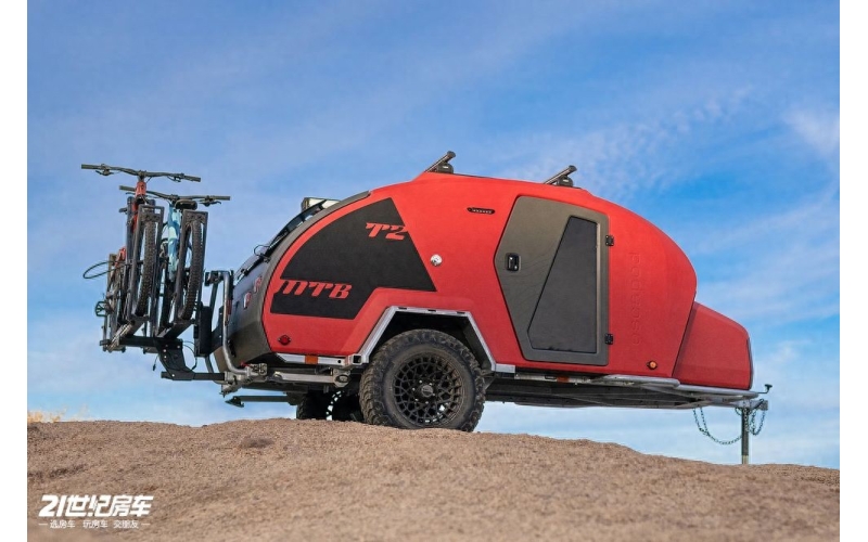 野外探险 “多面手” 水滴形拖挂房车：Escapod Topo2 MTB